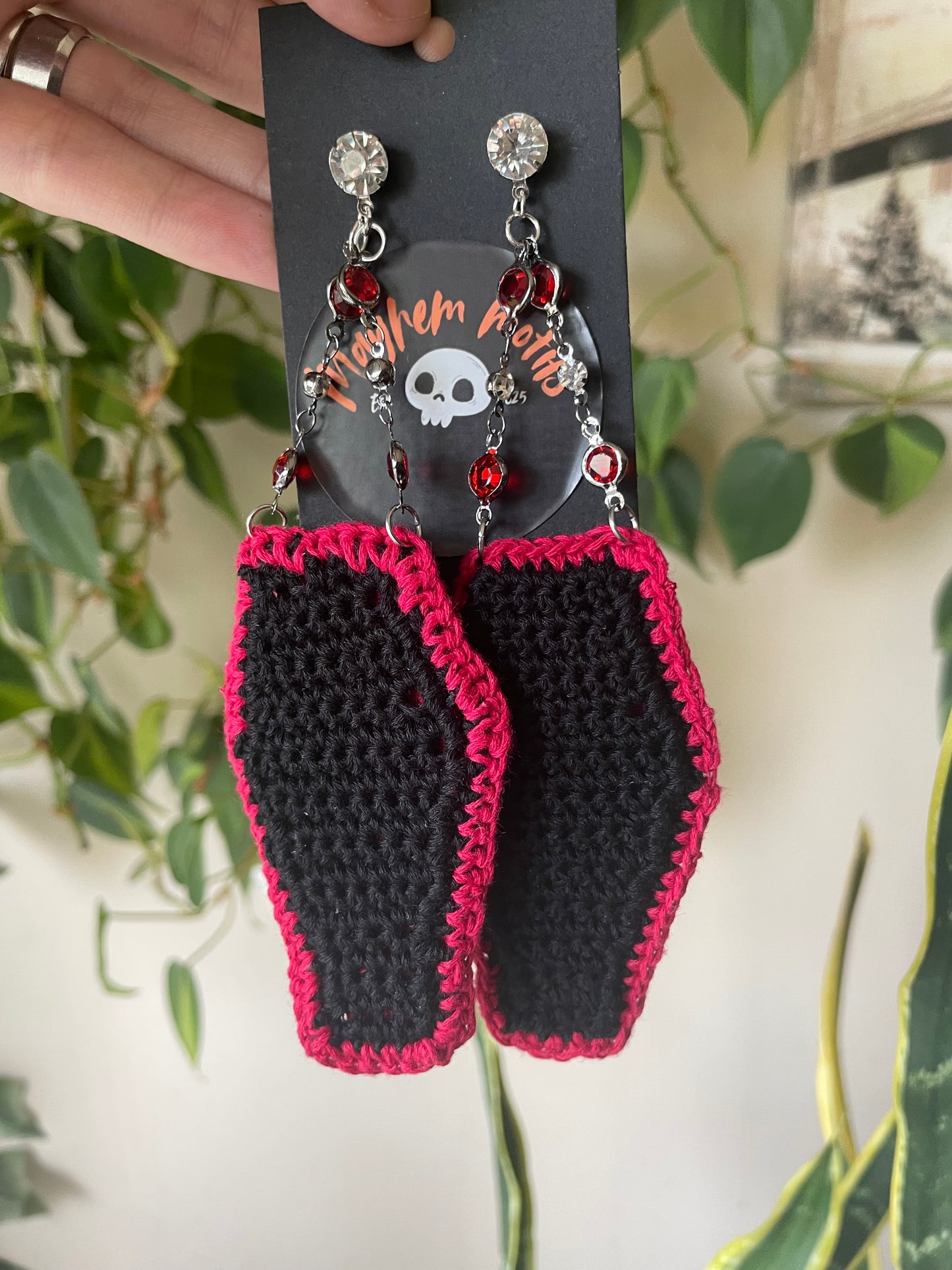 Bury me coffin earrings