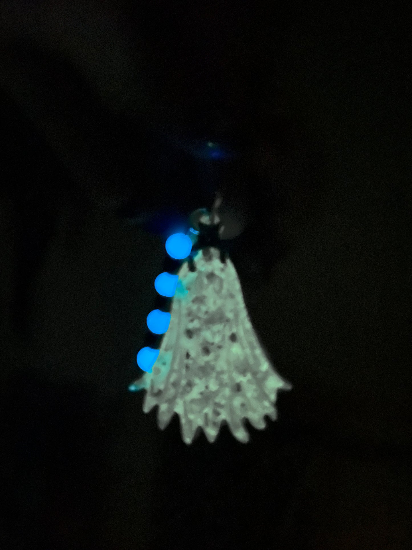 Glow in the dark ghost keychains