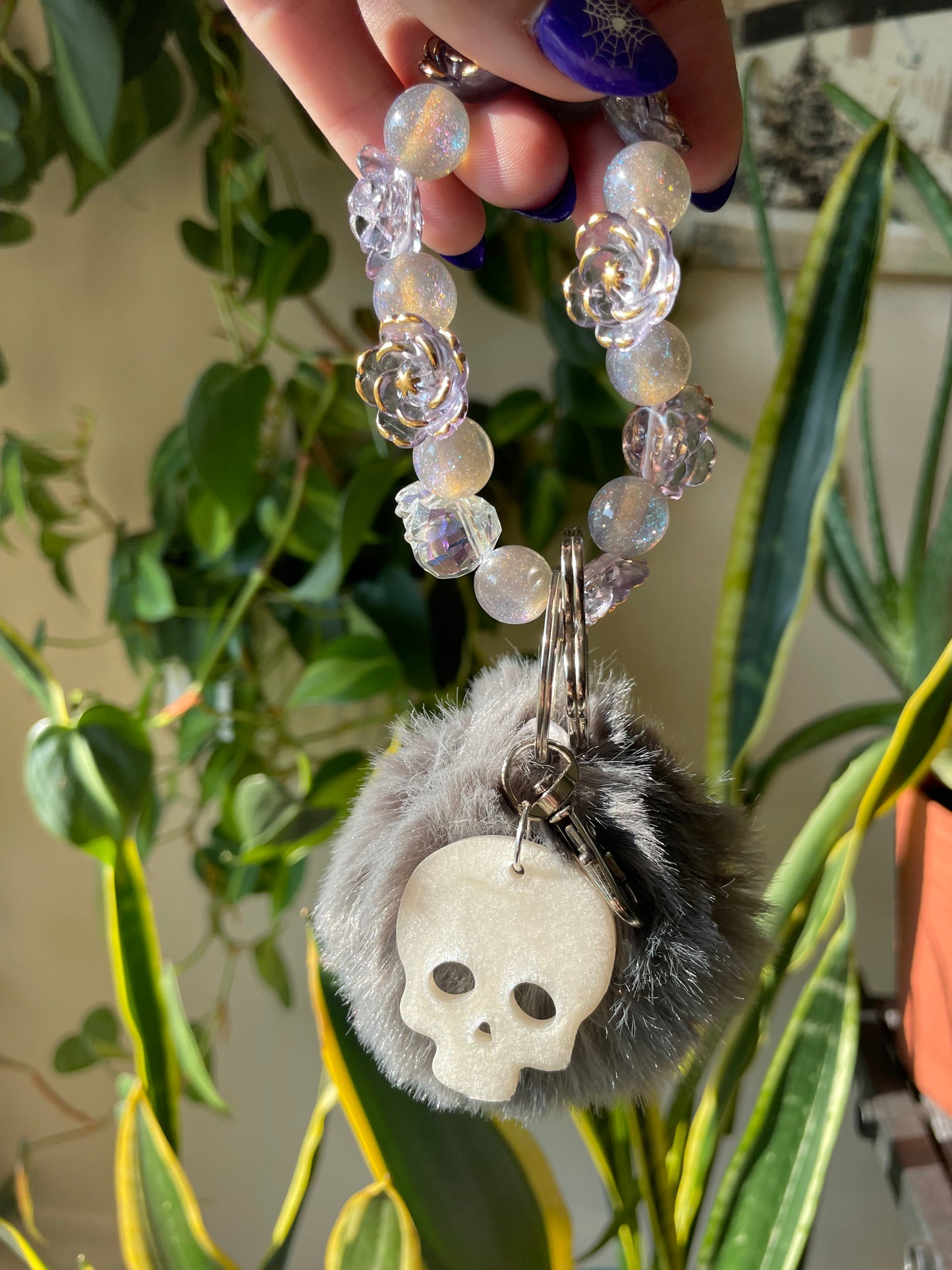 Various unique bubble bead bag charms and keychains