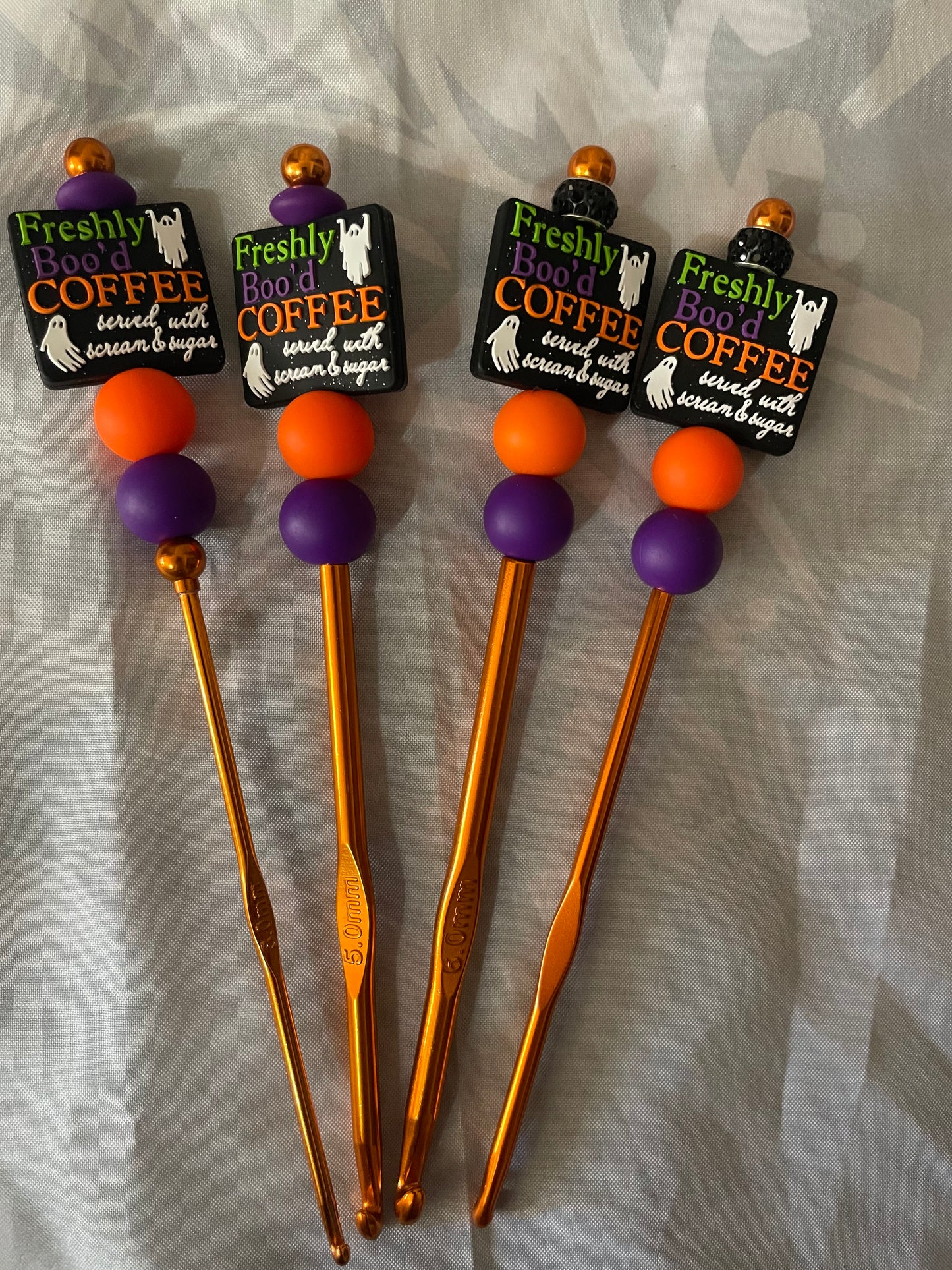 Beaded crochet hook sets
