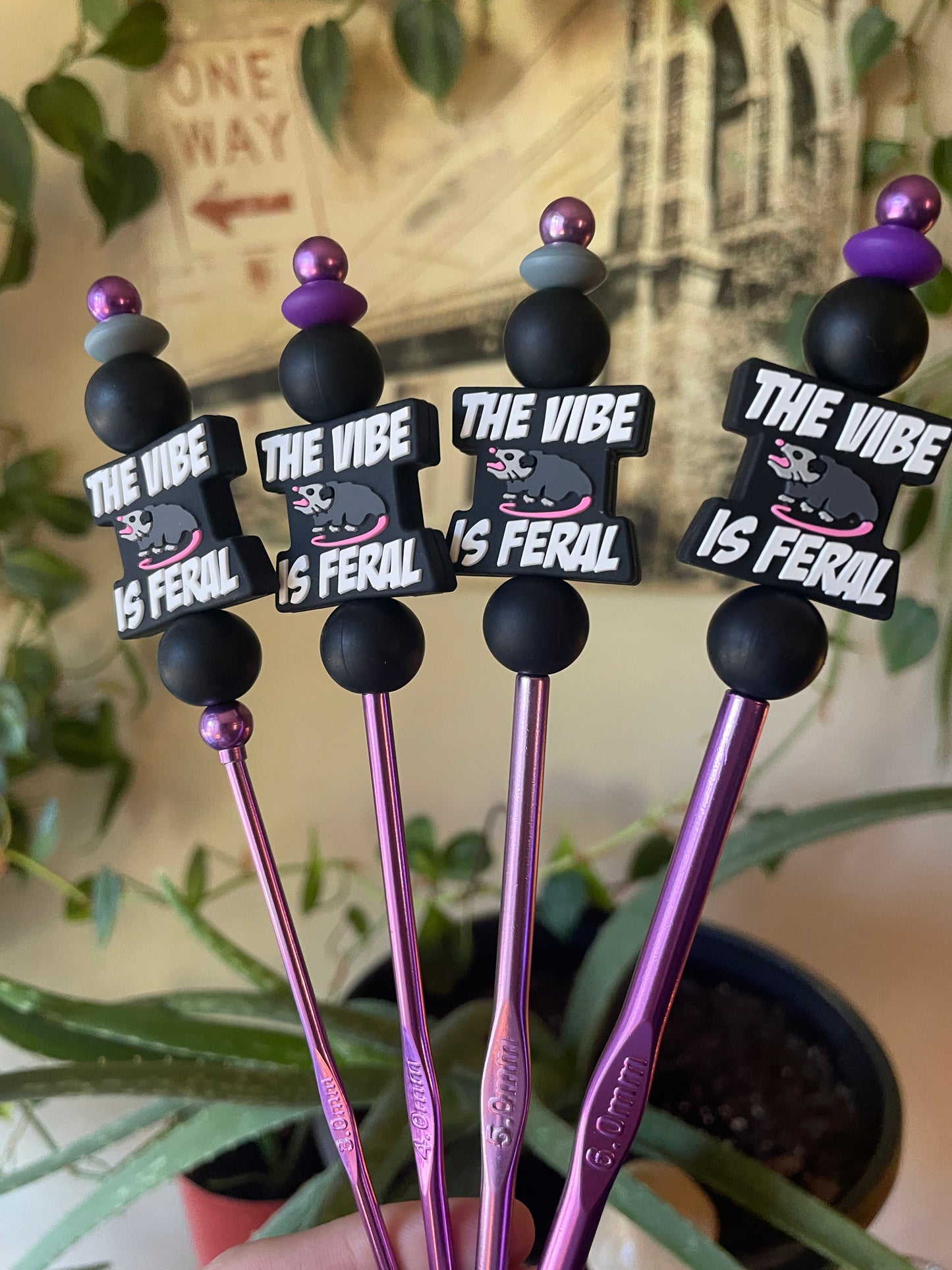 Beaded crochet hook sets