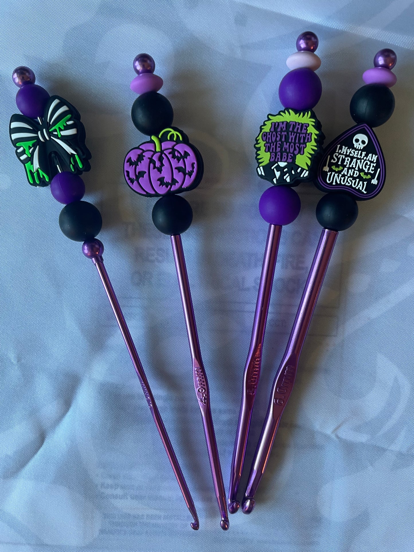 Beaded crochet hook sets
