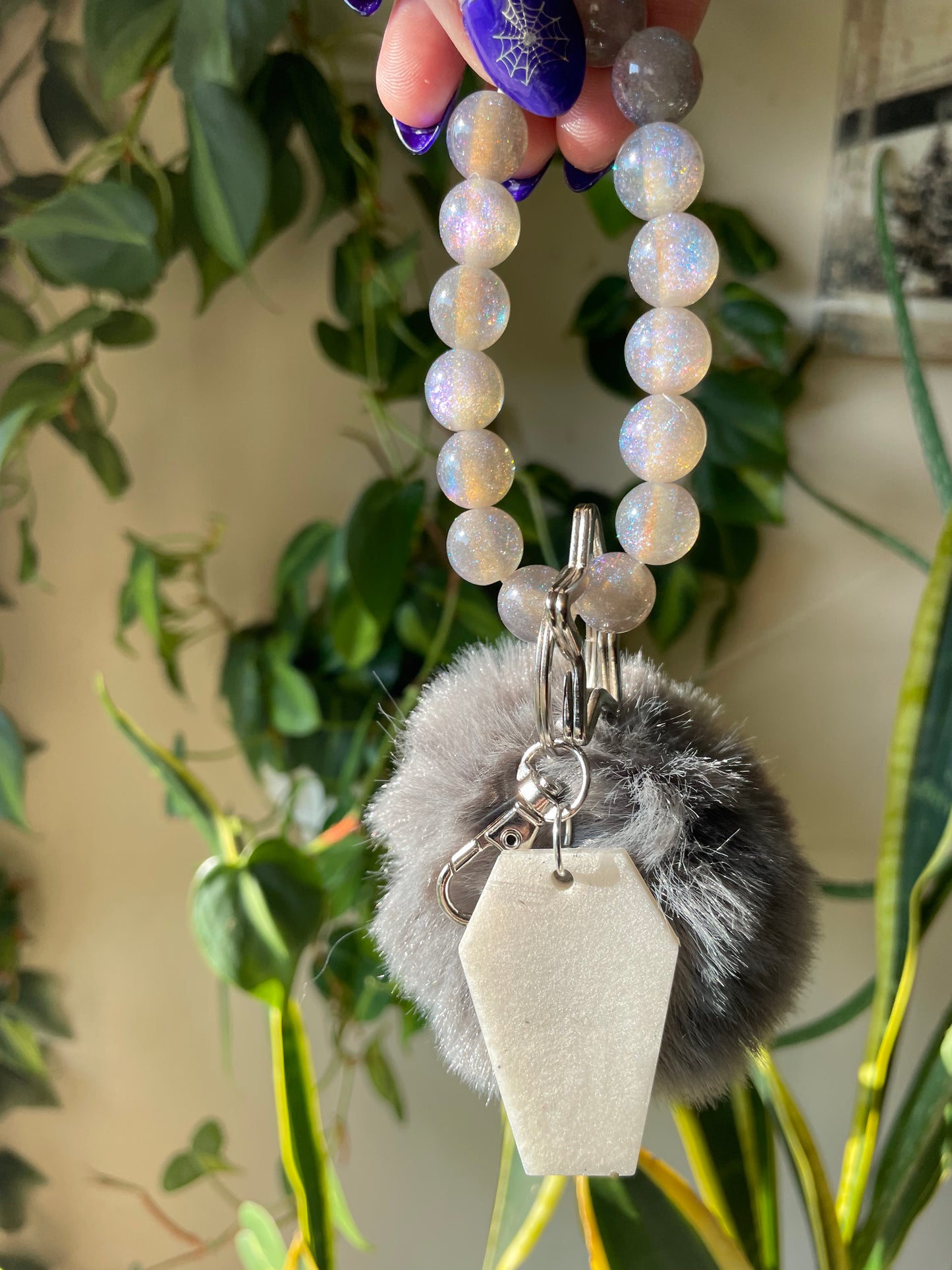 Various unique bubble bead bag charms and keychains