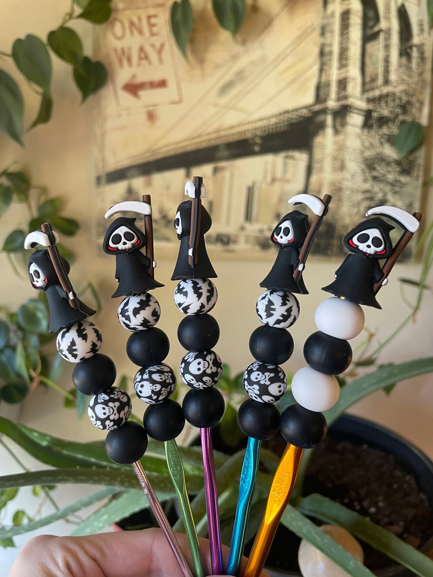 Beaded crochet hook sets