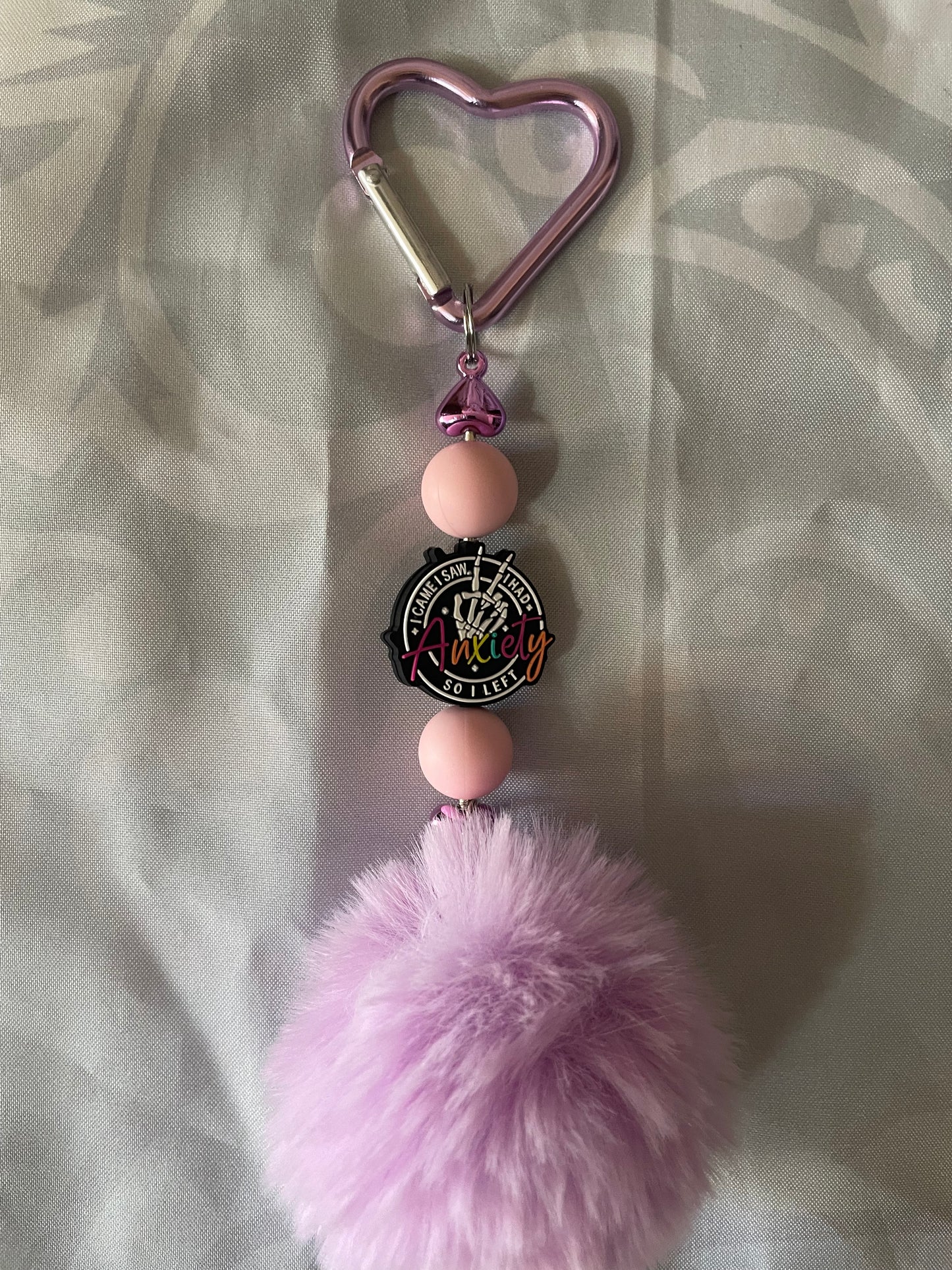 Sassy silicone beaded keychains