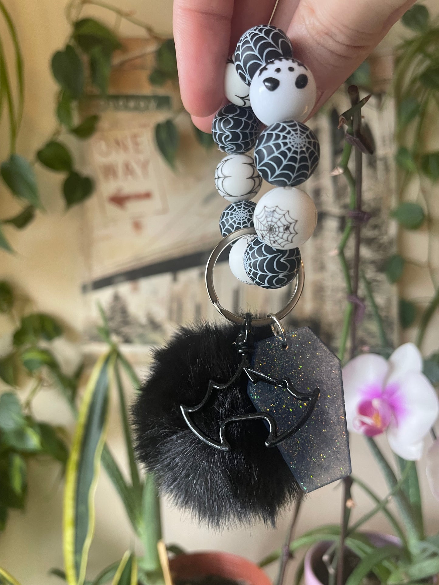Various unique bubble bead bag charms and keychains