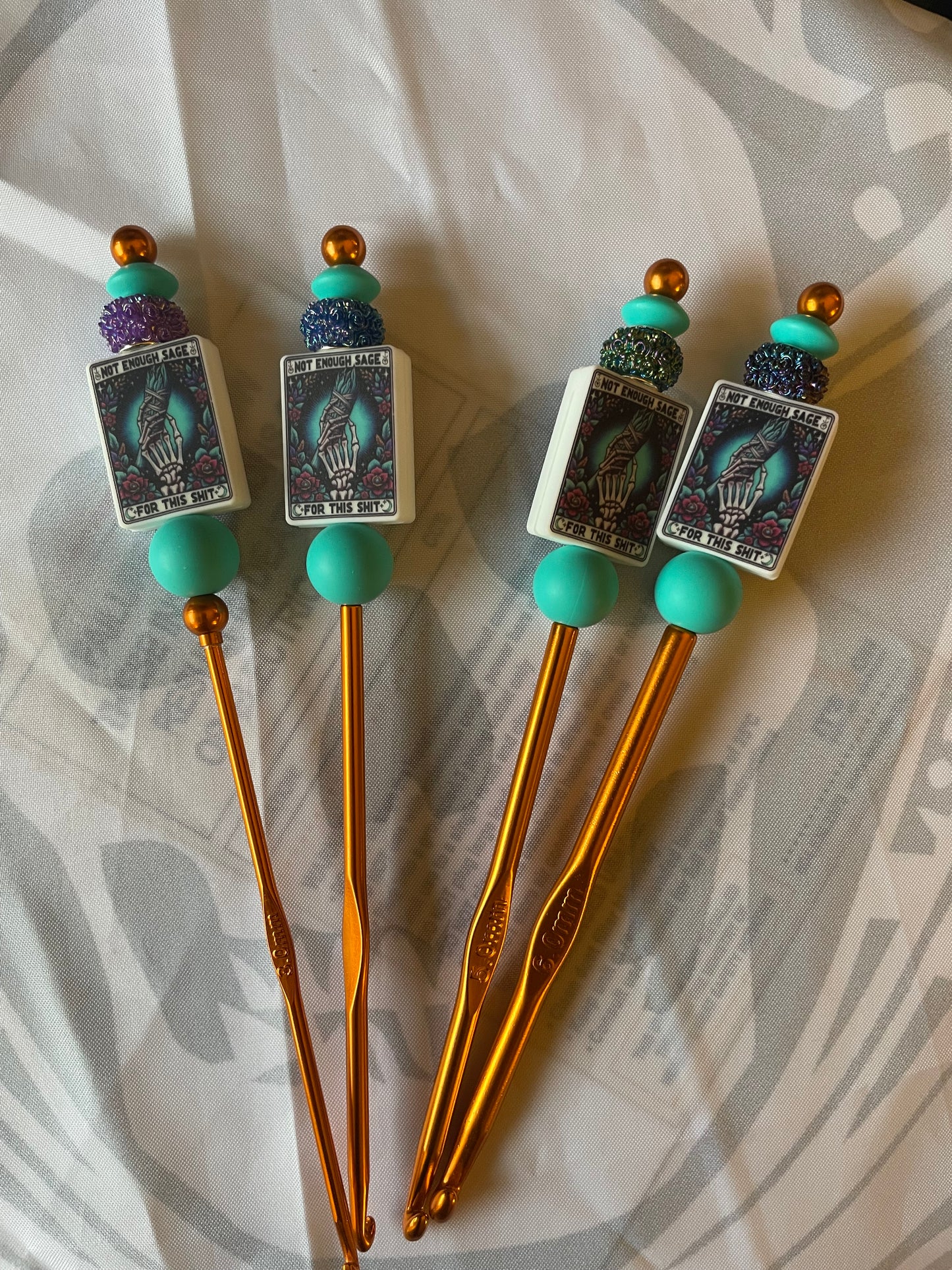 Beaded crochet hook sets