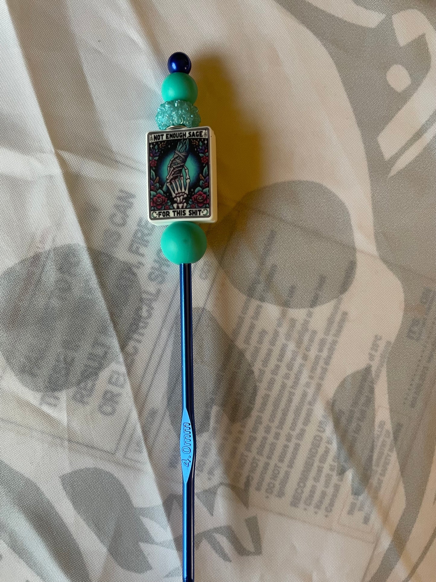 4mm silicone beaded crochet hooks