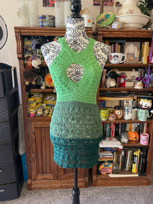Green NYX crochet dress