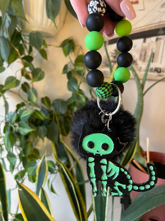 Black and green skelekitties
