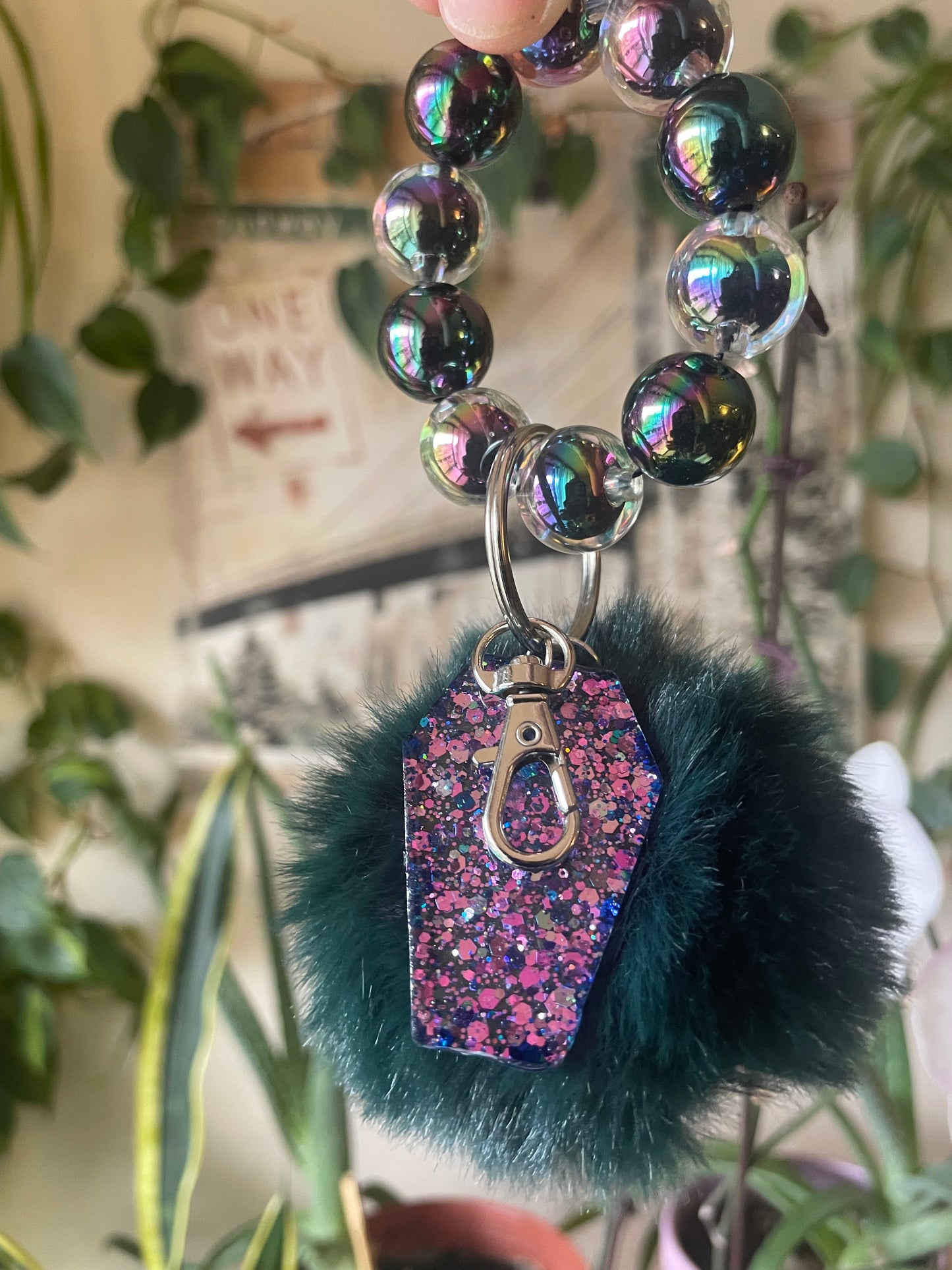 Various unique bubble bead bag charms and keychains