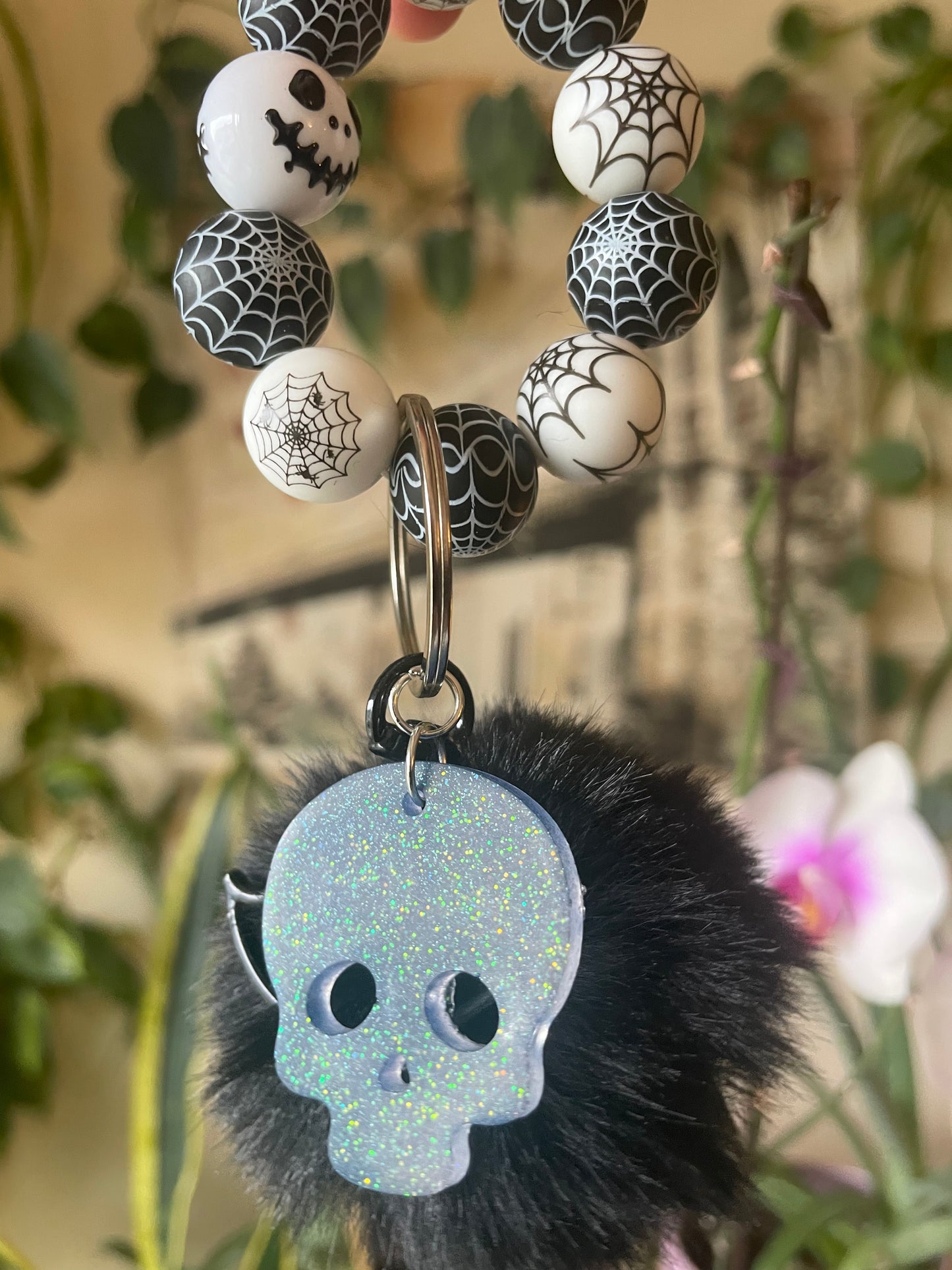 Various unique bubble bead bag charms and keychains