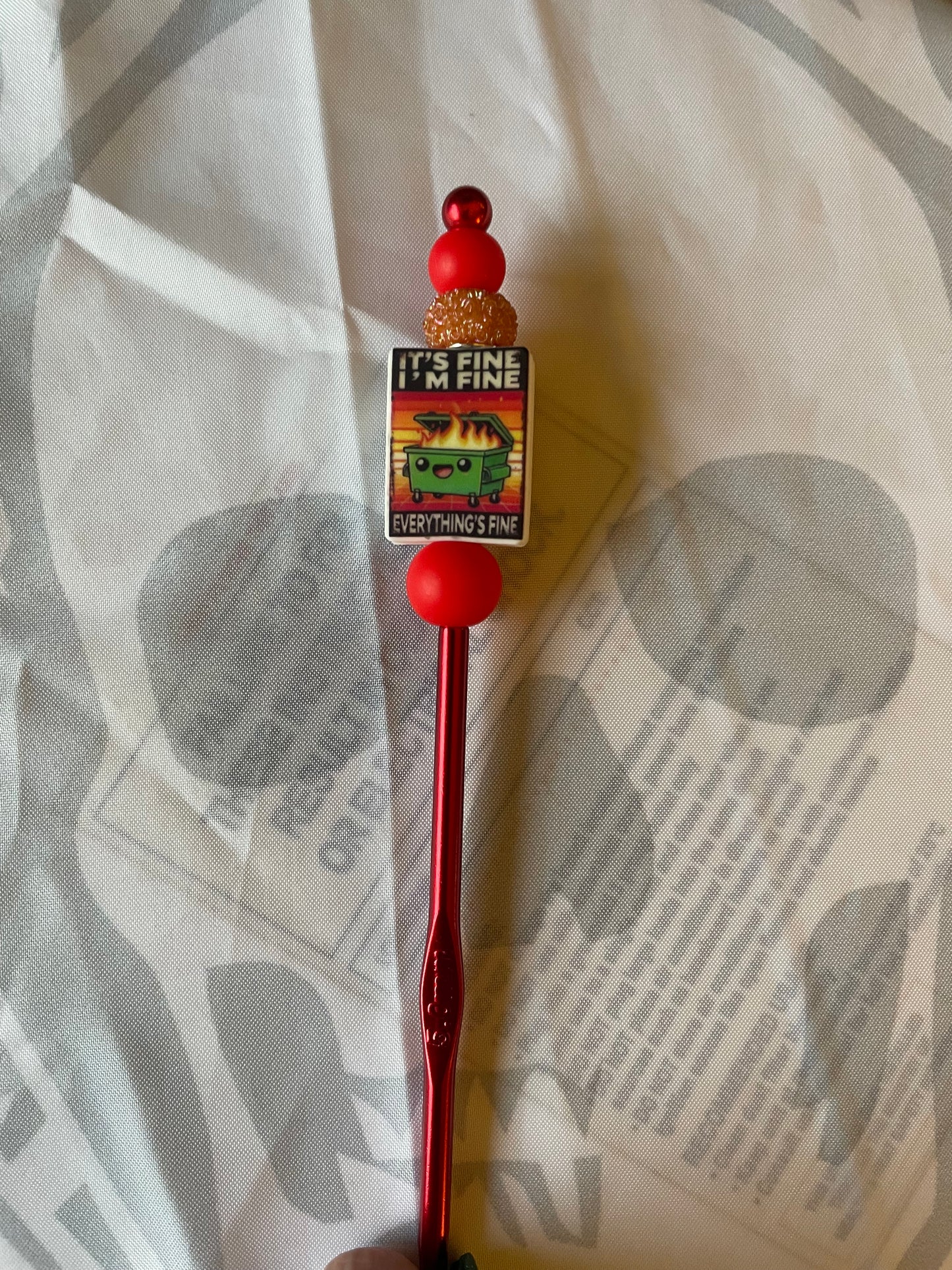 5mm silicone beaded crochet hooks