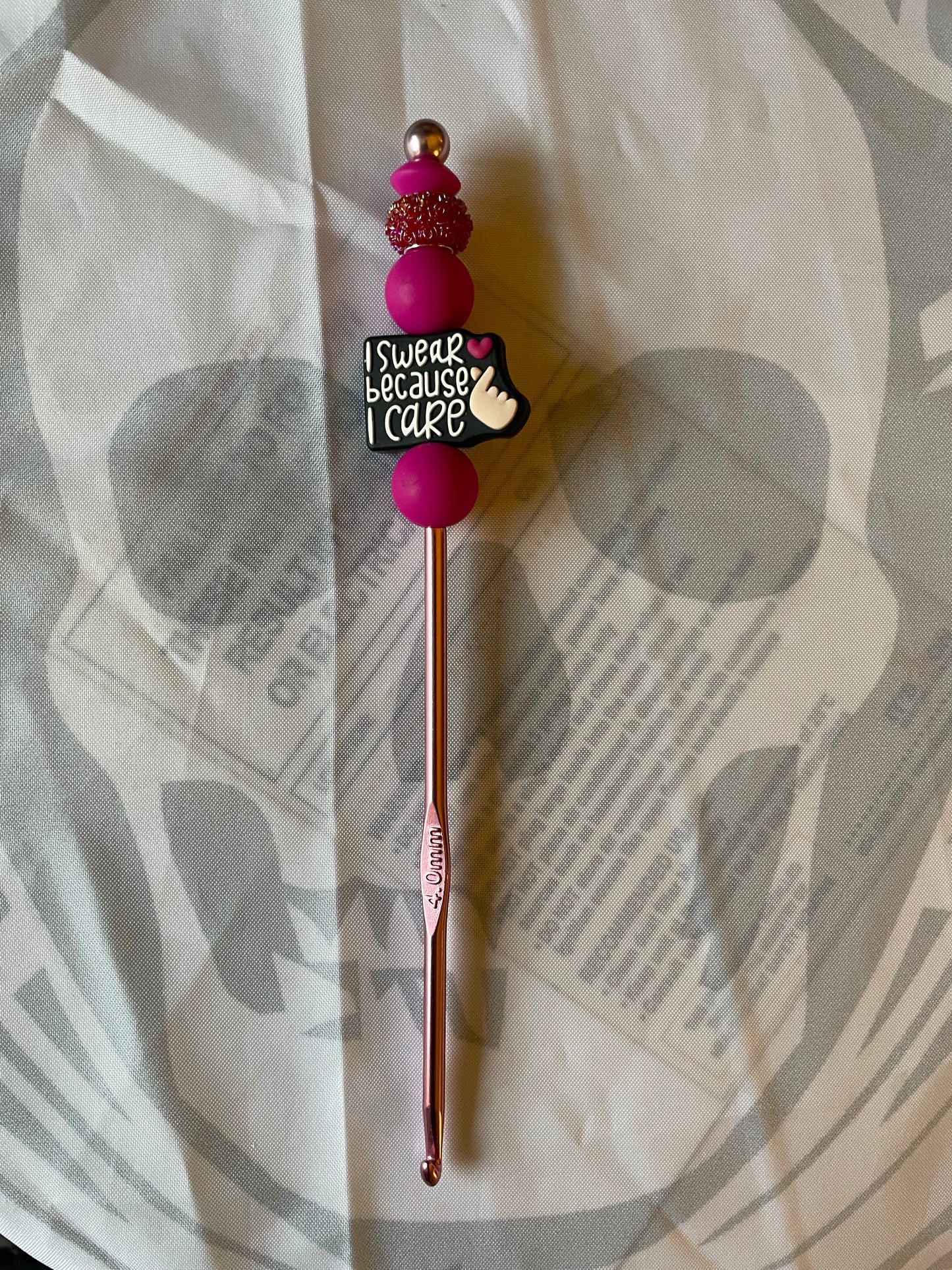 4mm silicone beaded crochet hooks