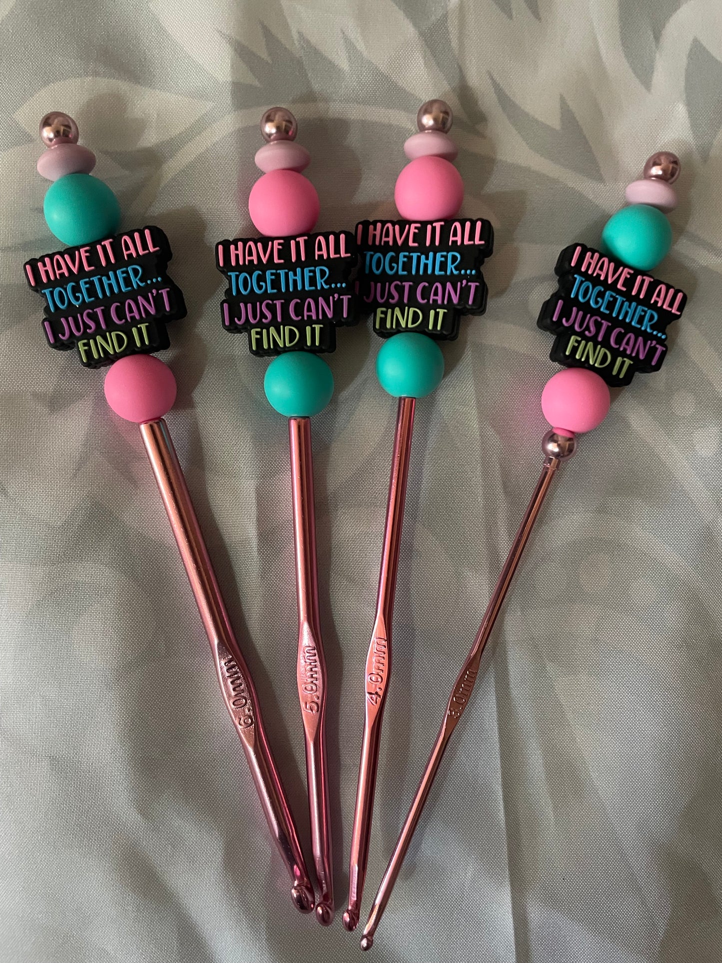 Beaded crochet hook sets
