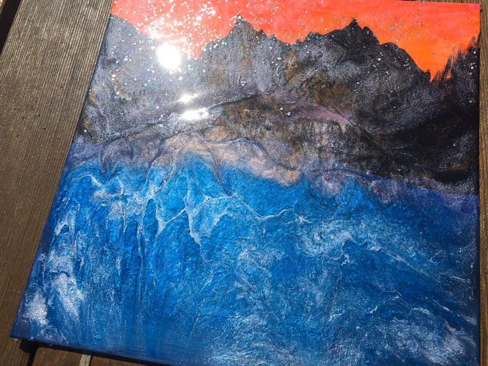 Chilliwack Lake Epoxy Resin Wall Hanging