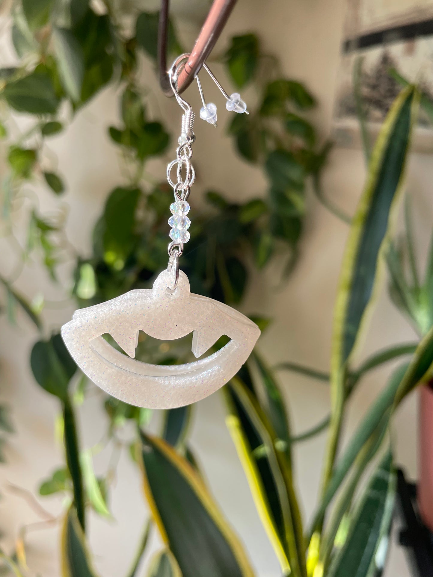 Sparkling spooky earrings