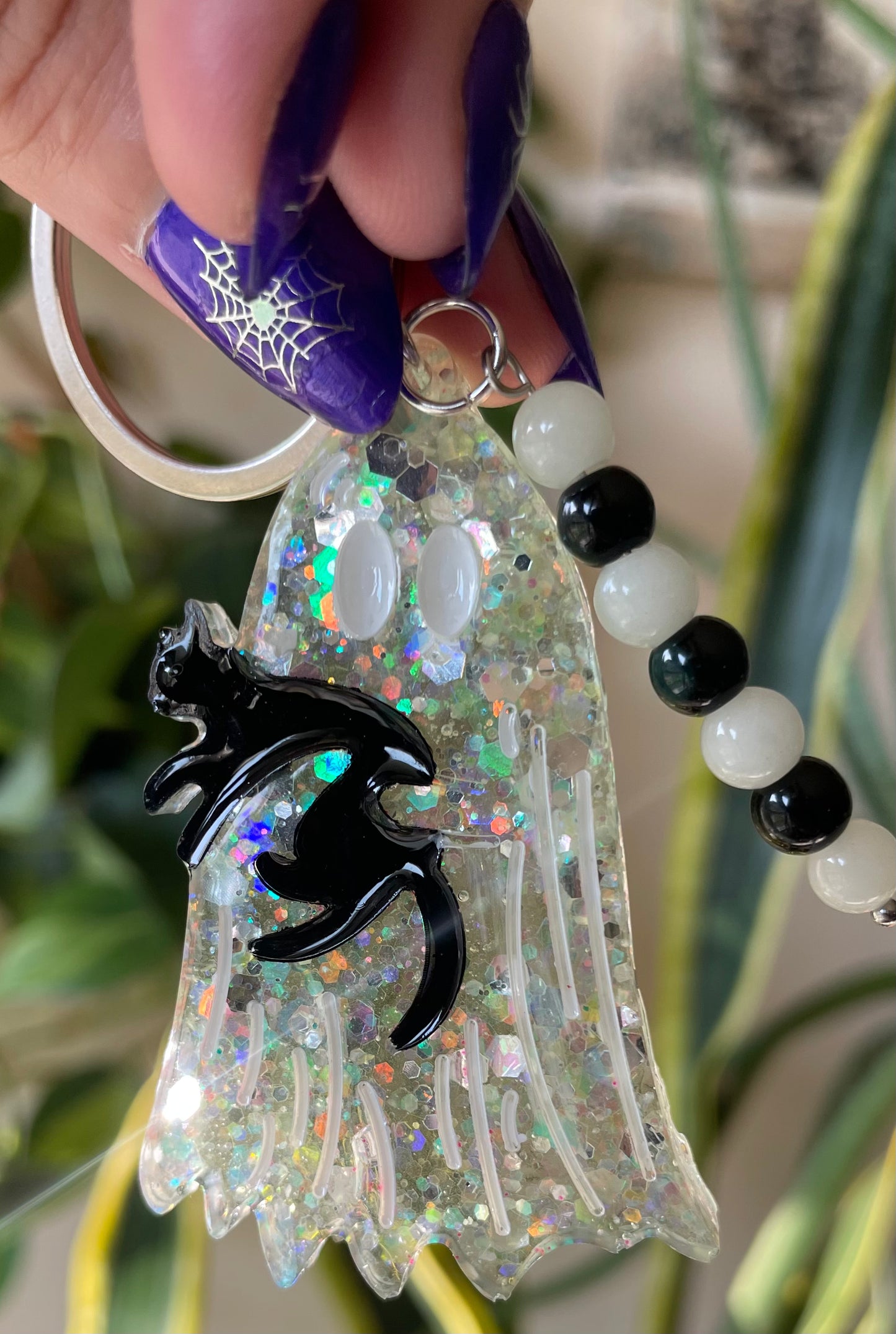 Glow in the dark ghost keychains