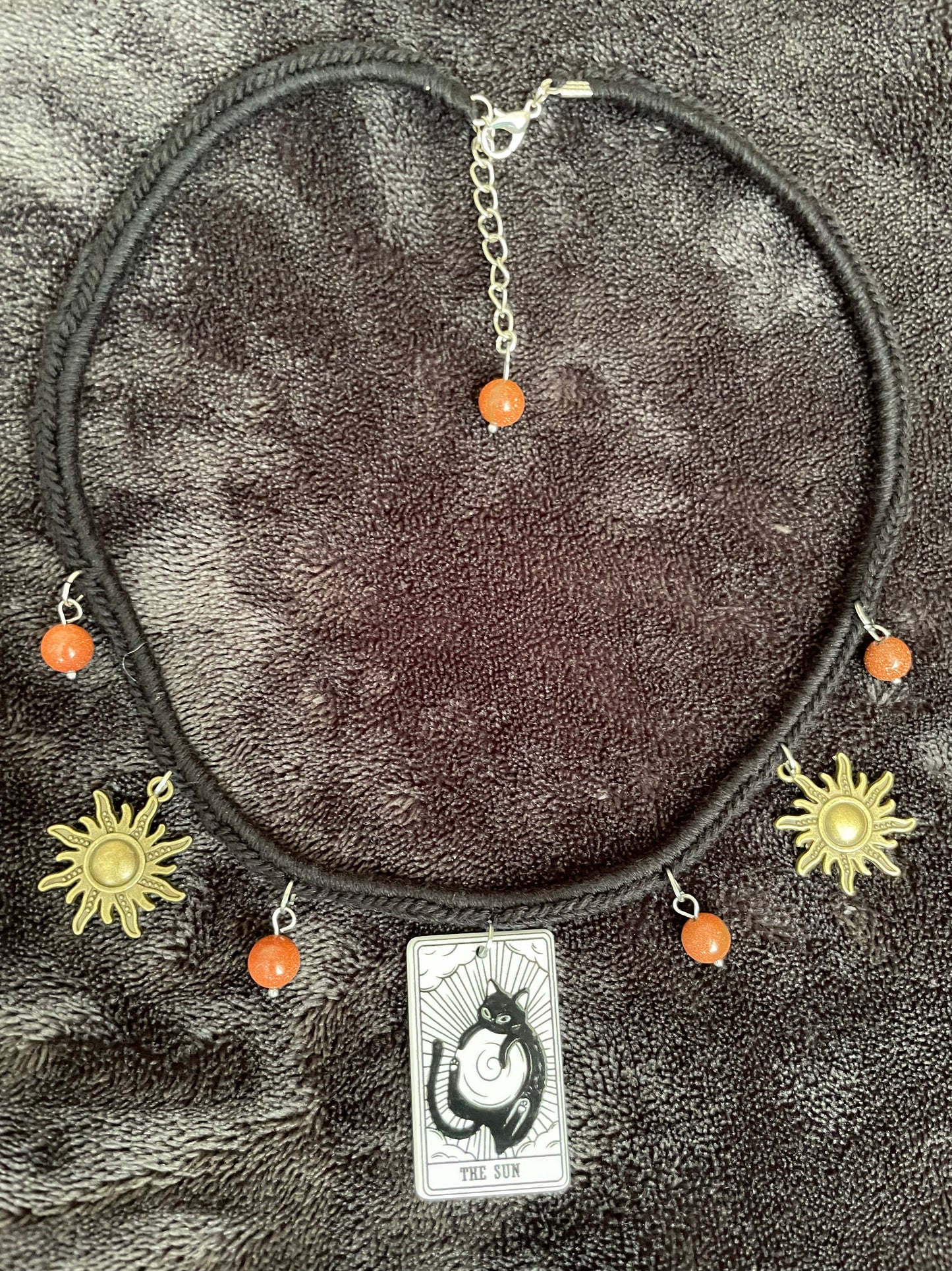 Tarot card necklace: Sun