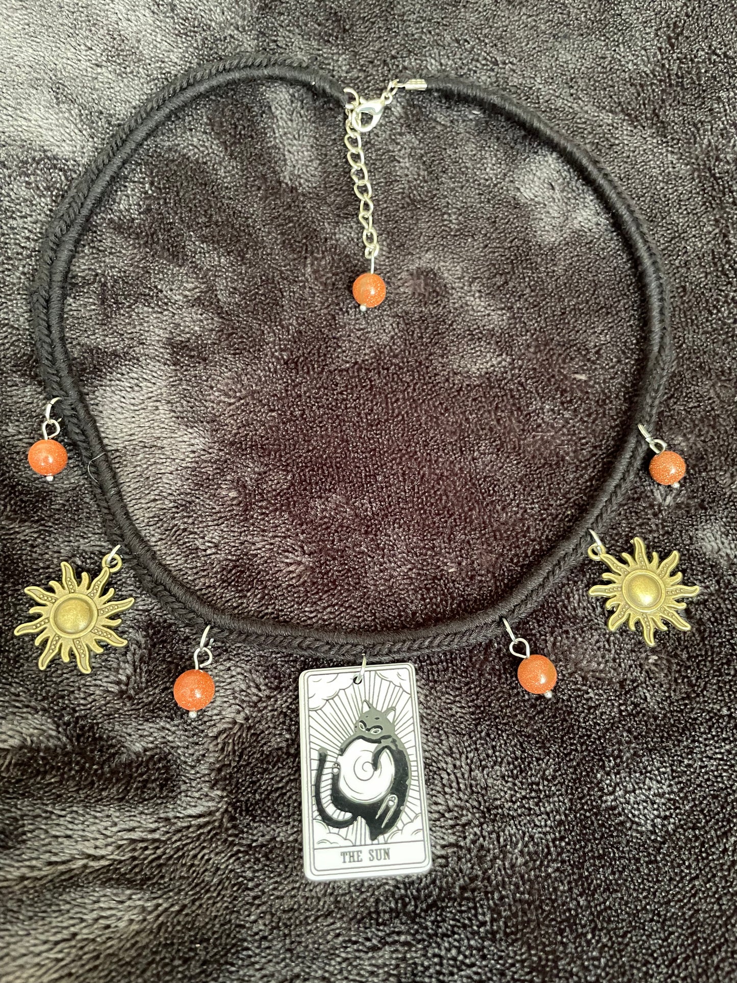 Tarot card necklace: Sun