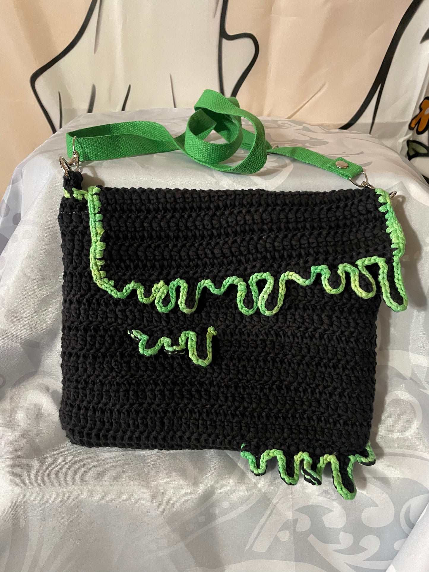Crochet slime bag