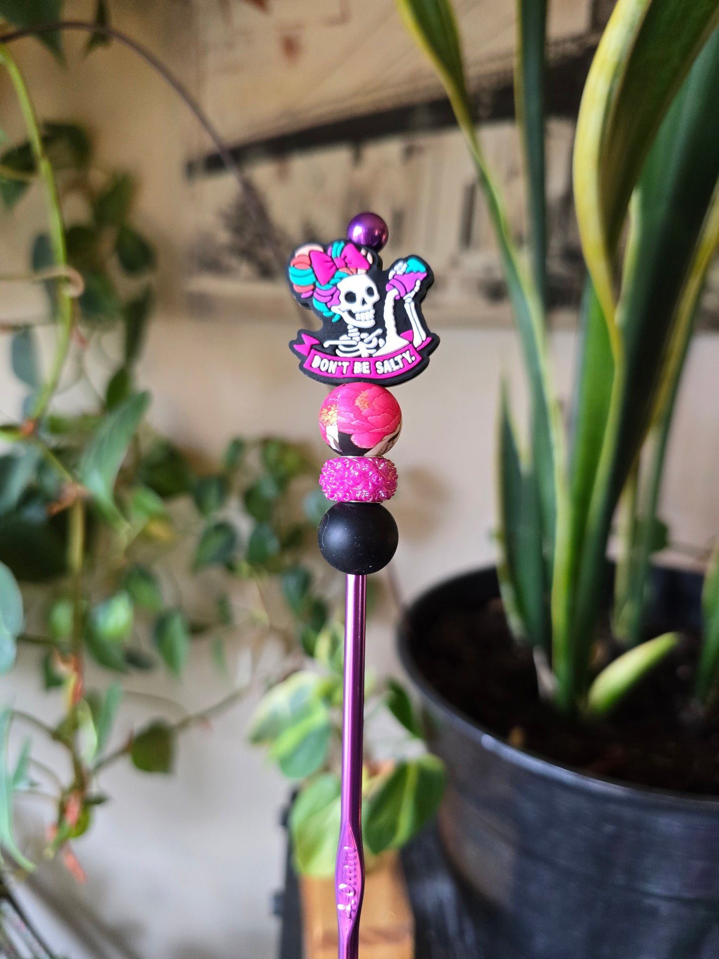 4mm silicone beaded crochet hooks