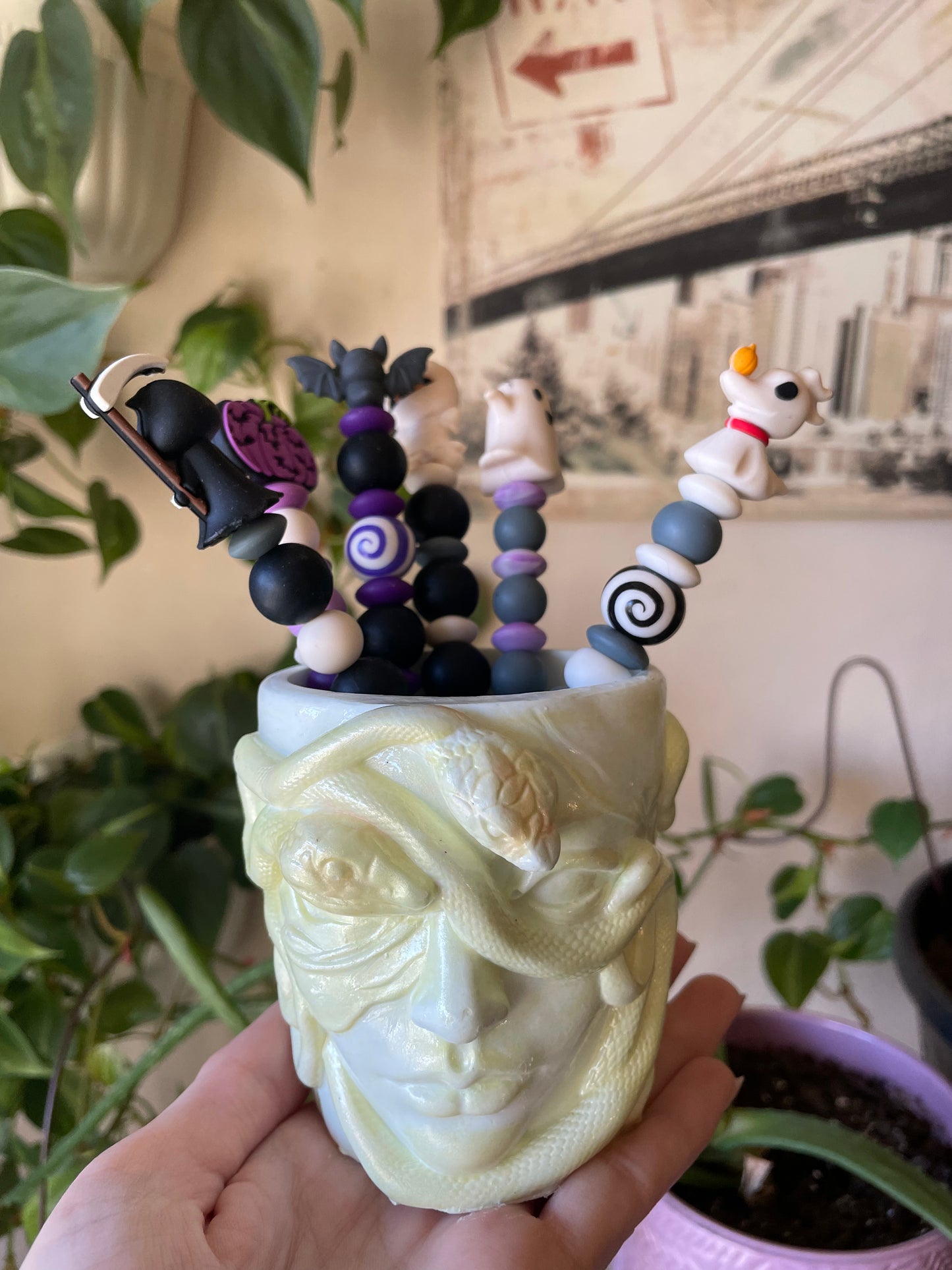 Eco Resin crochet hook cups