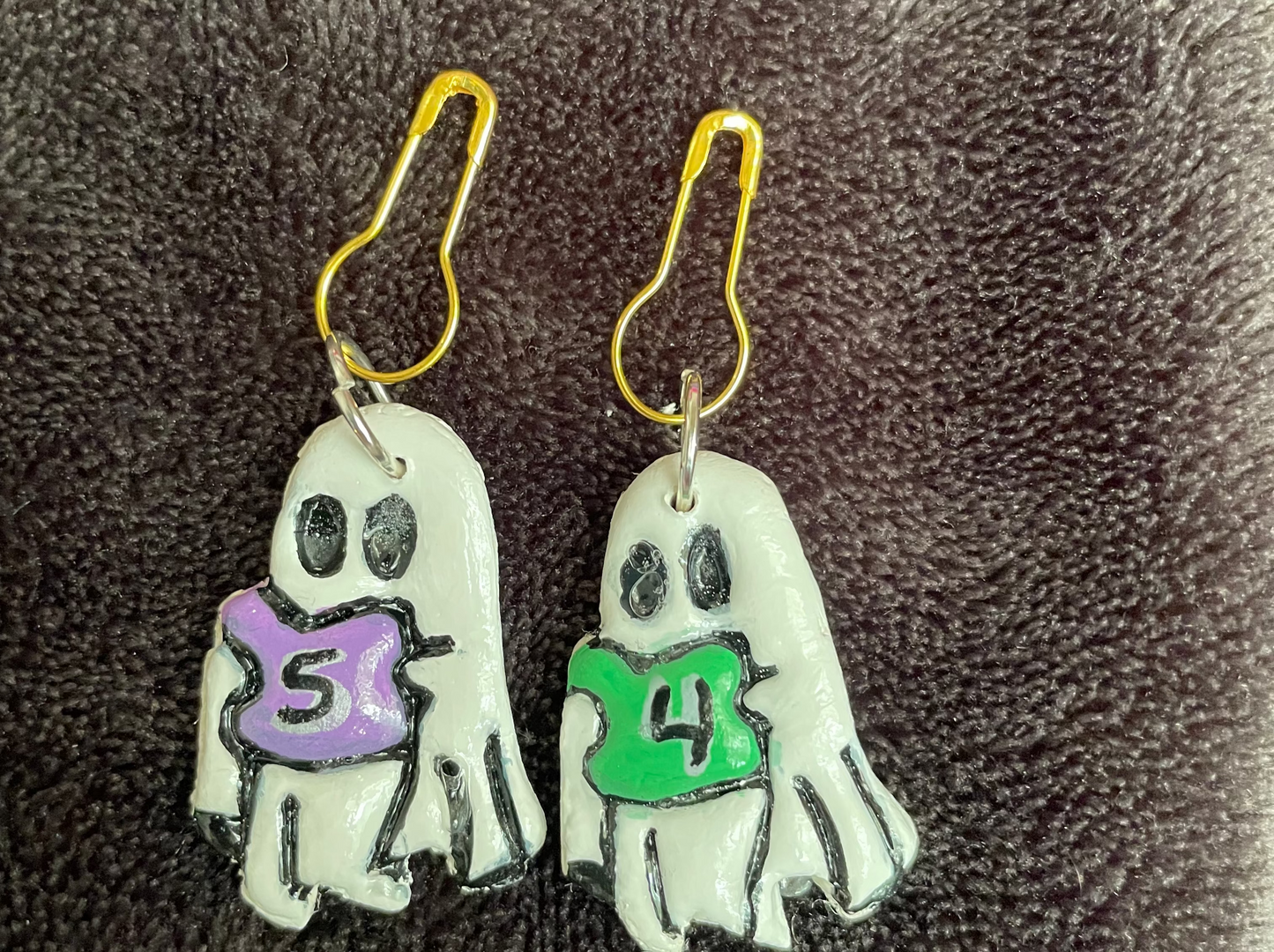 Boo buddies clay stitch marker sets
