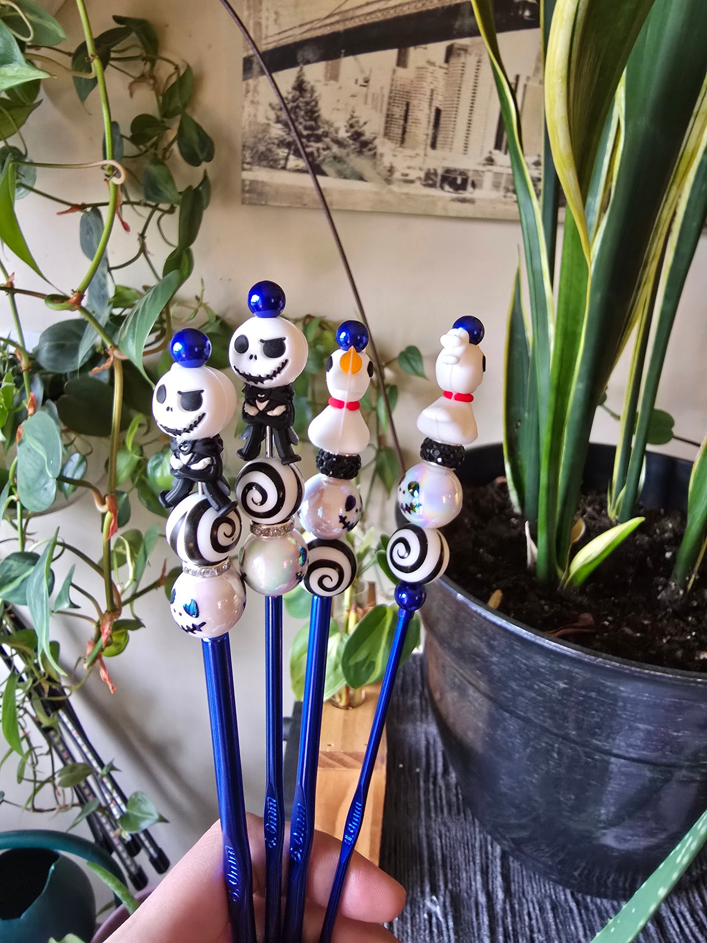 Beaded crochet hook sets