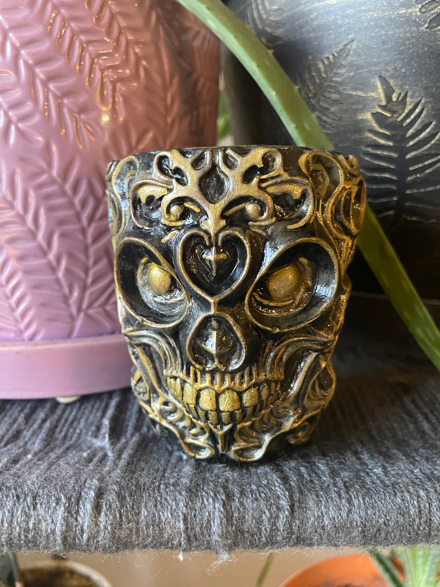 Eco Resin crochet hook cups