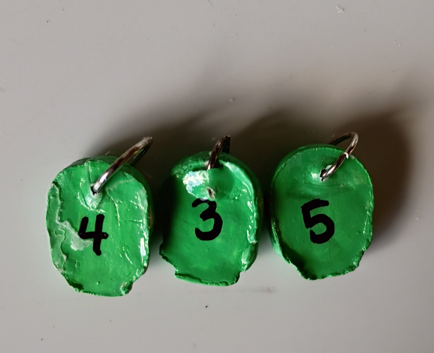 Skelly clay stitch markers