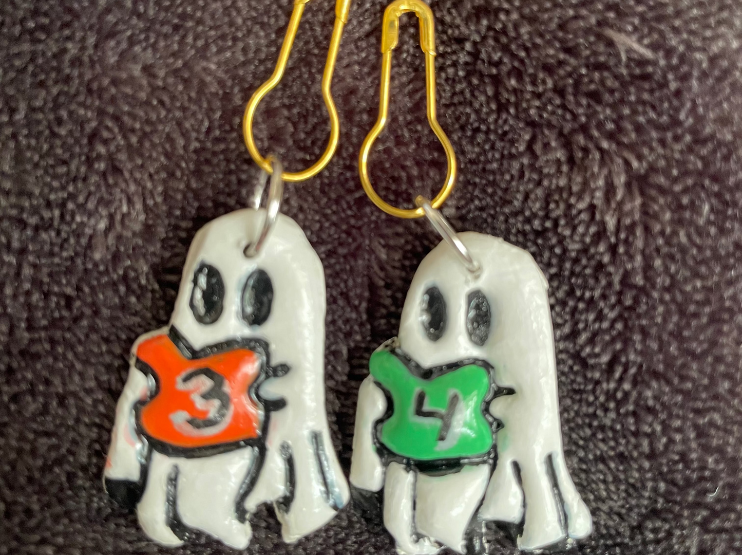 Boo buddies clay stitch marker sets