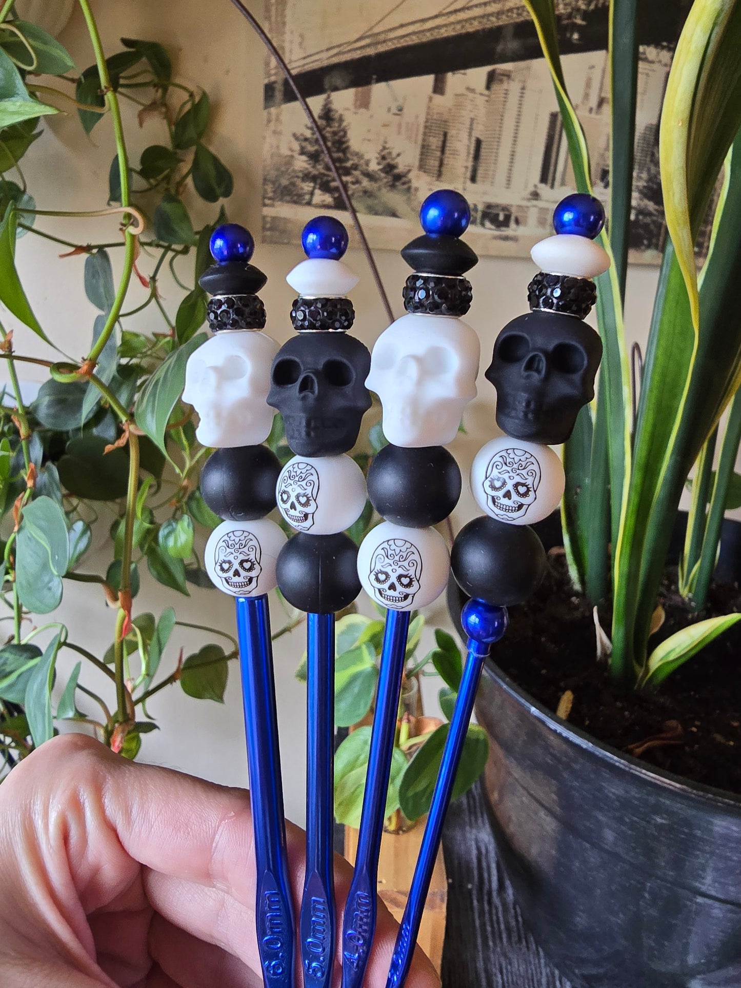 Beaded crochet hook sets