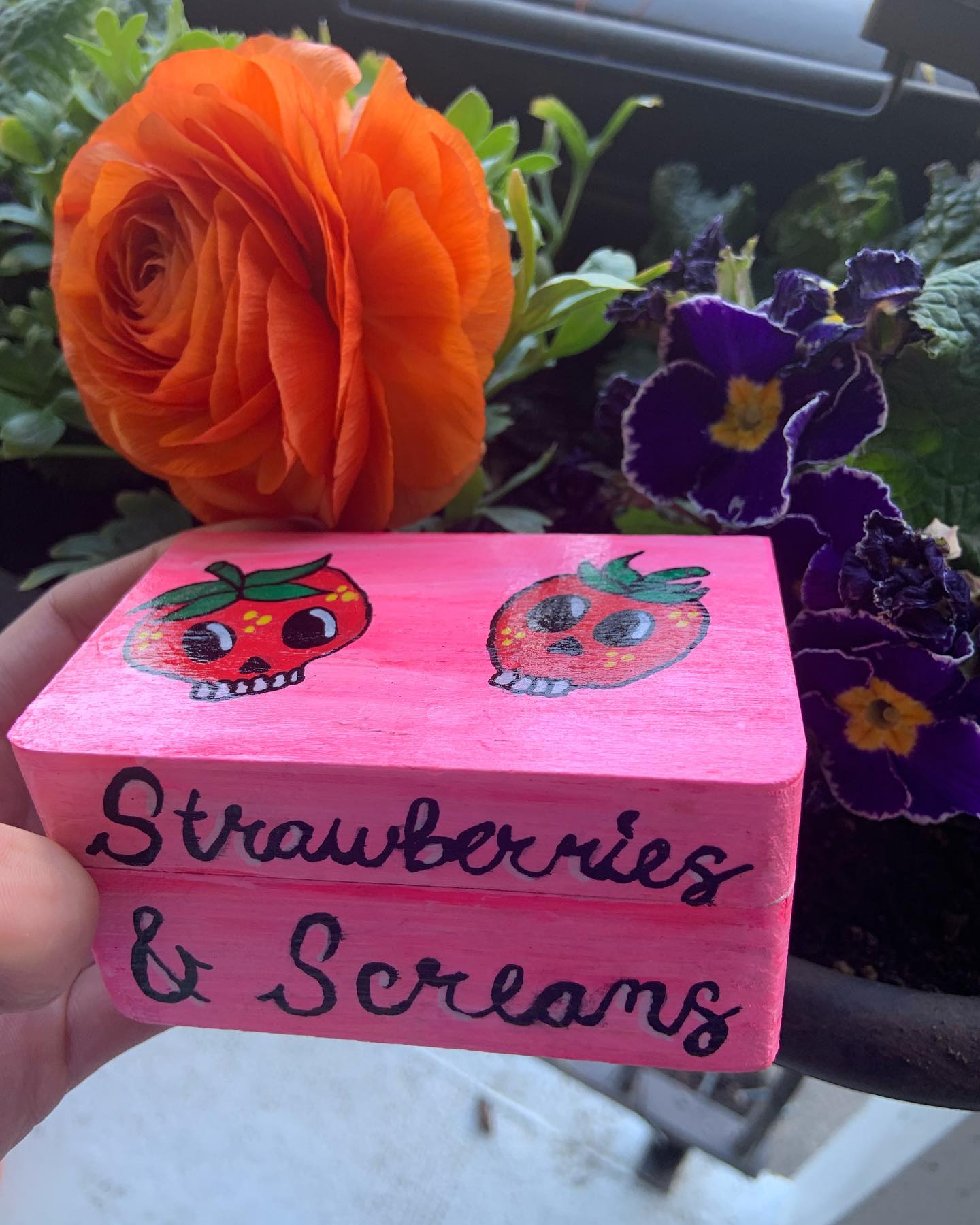 Strawberries and screams box